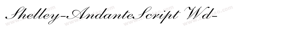 Shelley-AndanteScript Wd字体转换